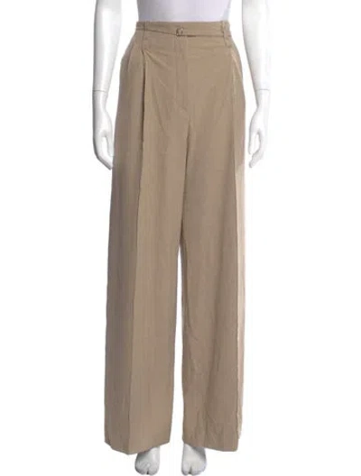 Pre-owned Beaufille Wide Leg Pants In Neutral