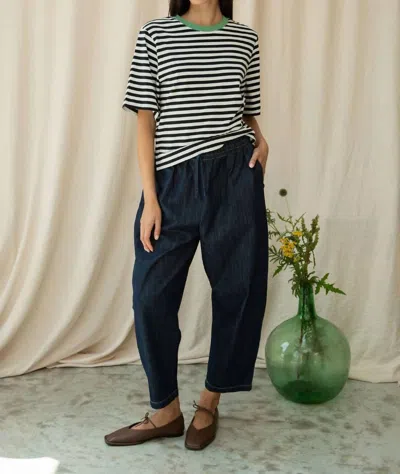 Beaumont Organic Cedar Denim Trousers In Indigo In Multi