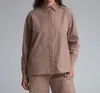 Beaumont Organic Celia Jane Shirt In Mocha In Multi