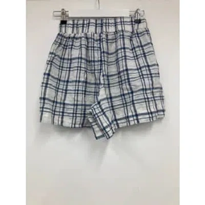 Beaumont Organic Gilma-cay Shorts In Check Size S In White
