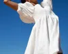 Beaumont Organic Ss23 Layrah-may Linen Dress In White In White