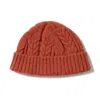 Beaumont Organic Women's Brogan Cable Knit Beanie In Brick In Orange