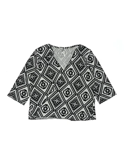 Pre-owned Beautees Kids' 3/4 Sleeve Blouse In Black