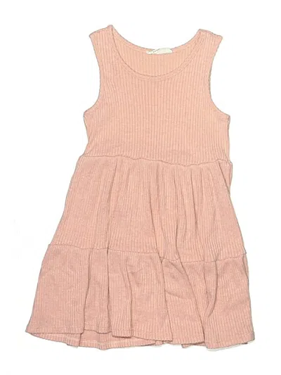 Pre-owned Beautees Kids' Dress In Tan