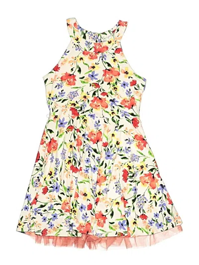 Pre-owned Beautees Kids' Dress In White