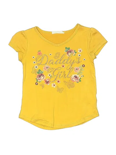 Pre-owned Beautees Kids' Short Sleeve T-shirt In Yellow