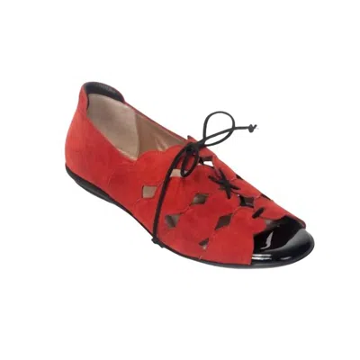 Beautifeel Women's Amelia Lace Up Shoes In Siena Suede/taupe In Red