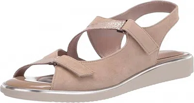 Beautifeel Women's Robin Sandals In Oro Leo Satinato Print Suede In Multi