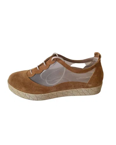 Beautifeel Women's Zhuri Sneaker In Saddle Suede In Brown