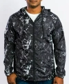 Beautiful Giant Men's Hooded Lightweight Windbreaker In Black