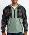 Beautiful Giant Men's Hooded Lightweight Windbreaker In Black