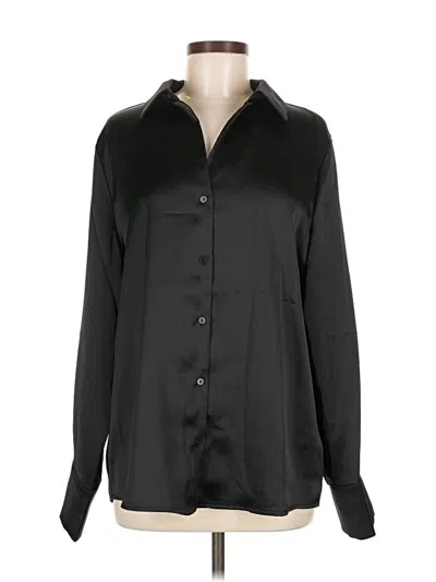 Pre-owned Beautiful Long Sleeve Blouse In Black