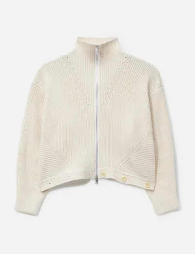 Beautiful People Double-end Fluffed Cotton Cardigan In Gold