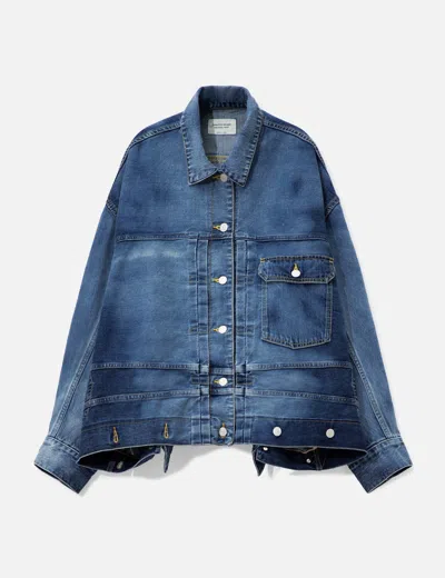 Beautiful People Double-end Selvedge Blouson Gradation In Blue