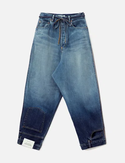 Beautiful People Double-end Selvedge Denimpants Gradation In Blue