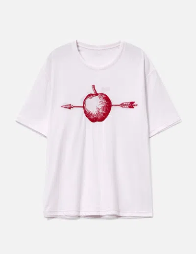 Beautiful People Flip Els Cotton Front Embroidery T-shirt In Gray