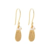 BEAUTIFUL STORY INTENTION MOONSTONE GOLD EARRINGS