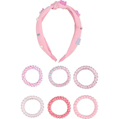 Beautifully You Kids' 7-piece Gummy Coils & Headband Hair Accessories In Multi