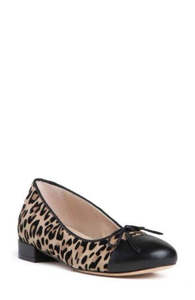 Beautiisoles Beatrice Cap Toe Pump In Animal Print