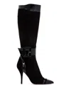 Beautiisoles By Robyn Shreiber Alexis Boots In Black Suede In Black