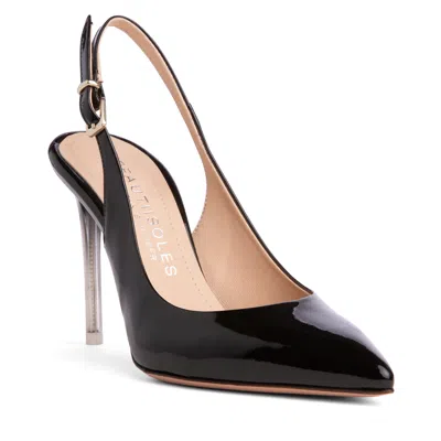 Beautiisoles By Robyn Shreiber Made In Italy Women's Marjorie Black Patent Leather Sexy Pump Comfortable Work Valentine Date Sexy Slingback