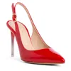 Beautiisoles By Robyn Shreiber Made In Italy Women's Marjorie Red Patent Leather Sexy Pump Comfortable Valentine Evening Sexy Stiletto Heel Sanda In Red