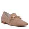 Beautiisoles By Robyn Shreiber Made In Italy Women's Neutrals / Brown Calista Brown Linen Comfortable Dressy Work Evening Party Loafer In Brown