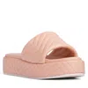 Beautiisoles By Robyn Shreiber Made In Italy Women's Neutrals / Pink / Purple Deedee Baby Pink Comfortable Wedge Platform Sandal For Work & Beach In Pink/purple