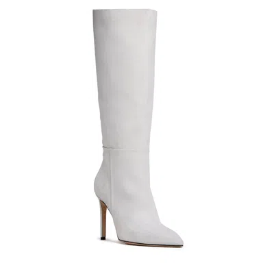 Beautiisoles By Robyn Shreiber Made In Italy Women's Neutrals / White Yara Off-white Tall Suede Boot
