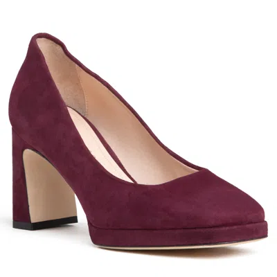 Beautiisoles By Robyn Shreiber Made In Italy Women's Red Cristina Burgundy Day Night Platform Pump