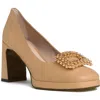 Beautiisoles Clementine Platform Pump In Neutral