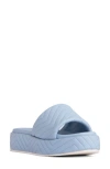 Beautiisoles Deedee Platform Slide Sandal In Sky Blue