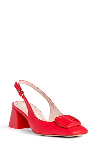 Beautiisoles Duchess Slingback Pump In Red