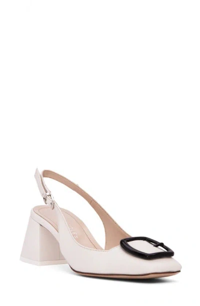 Beautiisoles Duchess Slingback Pump In White