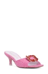 Beautiisoles Eden Kitten Heel Slide Sandal