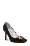 Beautiisoles Franca Chain Pump In Black