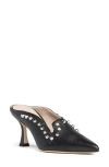 Beautiisoles Goergia Pointed Toe Mule In Black