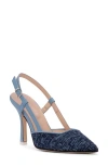 Beautiisoles Mandy Pointed Toe Pump In Blue