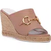 Beautiisoles Norma Espadrille Platform Wedge Slide Sandal