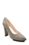 Beautiisoles Pippa Pointed Toe Platform Pump In Taupe