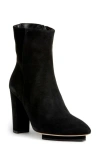 Beautiisoles Teresa Pointed Toe Platform Bootie In Black