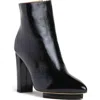 Beautiisoles Tessa Pointed Toe Platform Bootie In Black
