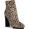 Beautiisoles Tessa Pointed Toe Platform Bootie In Brown