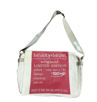 Pre-owned Beauty Beast Ss98  Sling Bag In Cream