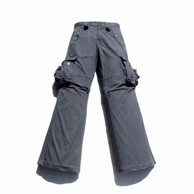 Pre-owned Beauty Beast X Ppfm Omphalos 3d Pocket Flare Cargo Pants In Grey