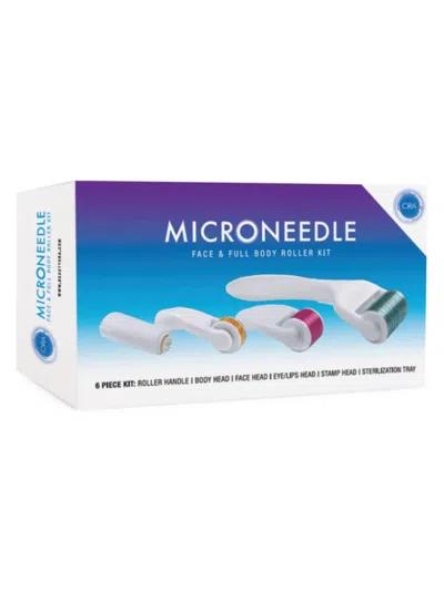 Beauty Ora 5-piece Microneedle Face & Body Roller Kit In White