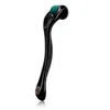 Beauty Ora Microneedle Face Roller System 0.25mm In Aqua Head With Black Handle