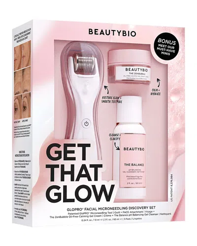 Beautybio Get That Glow Glopro Microneedling Tool & Discovery Gift Set In White