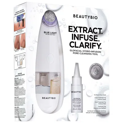 BEAUTYBIO GLOFACIAL HYDRO-INFUSION PORE CLEANSING + BLUE LED CLARIFYING TOOL