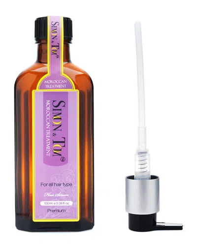 Beautyko 3.38oz Simon & Tom Moroccan Treatment Hair Serum In Transparent
